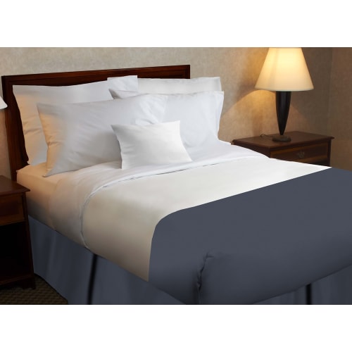 Light blue bed skirt king hot sale